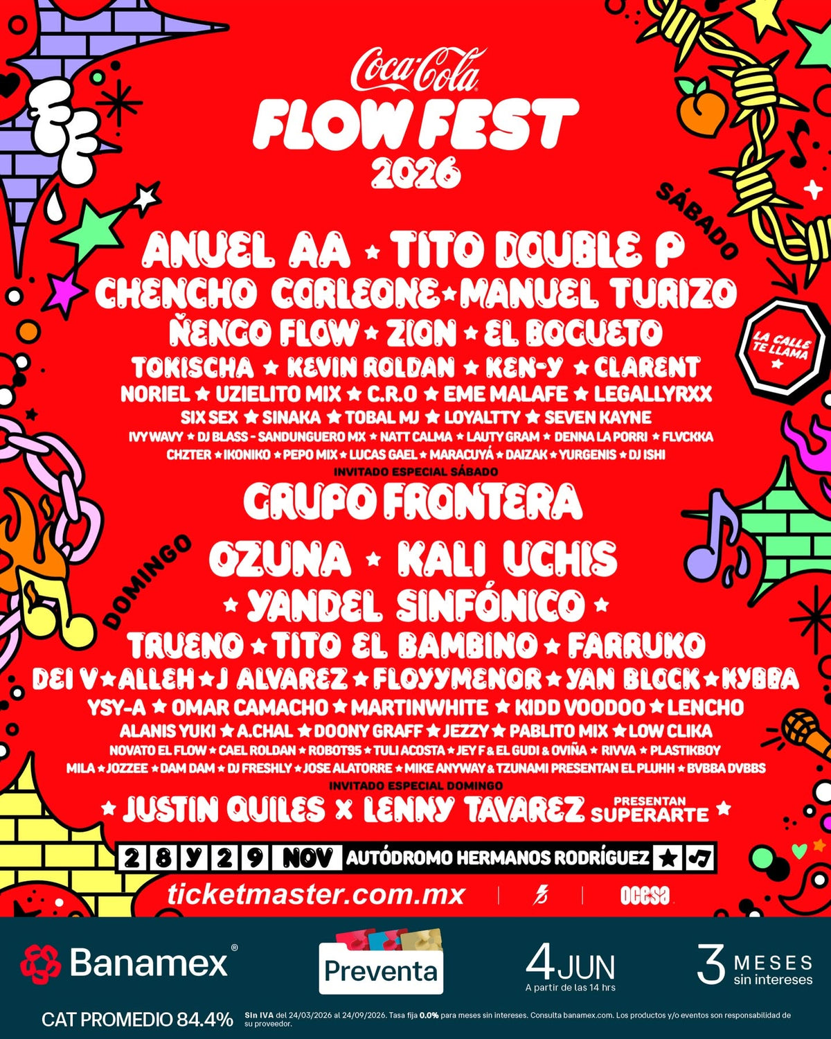 COCA COLA FLOW FEST 2026 EN CIUDAD DE MÉXICO